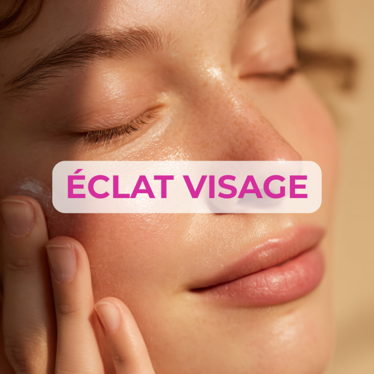 visage brillant d'une femme